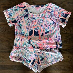 2-piece Size M Lilly Pulitzer Printed Terrycloth Set